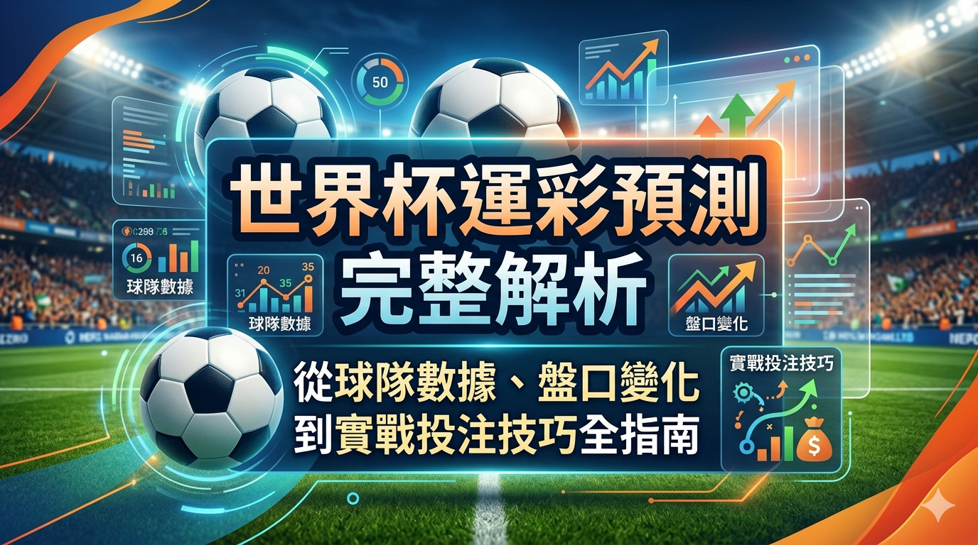 世界杯運彩預測完整解析：從球隊數據、盤口變化到實戰投注技巧全指南